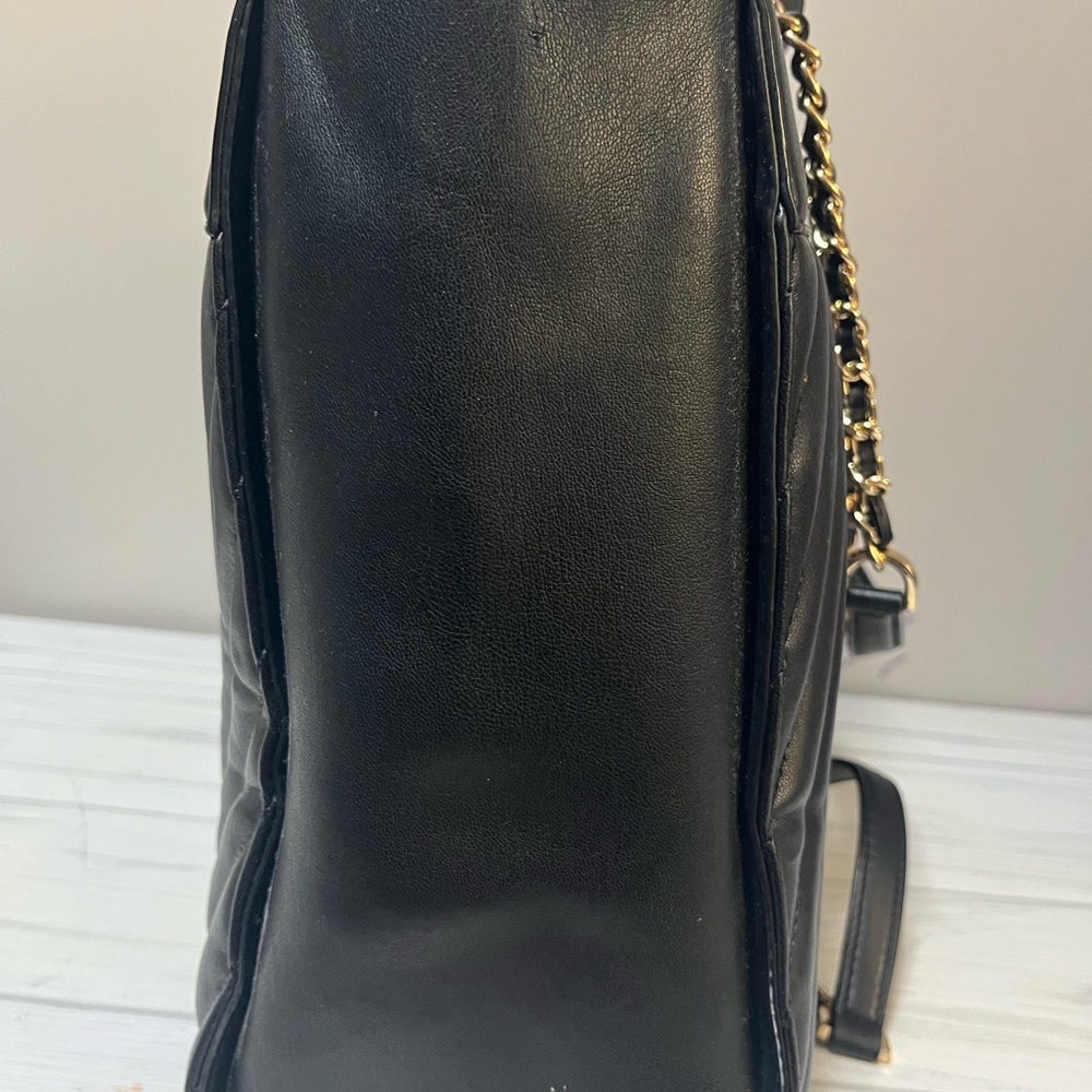 Michael Kors Black Quilted Chain Tote - Picture 5 of 8
